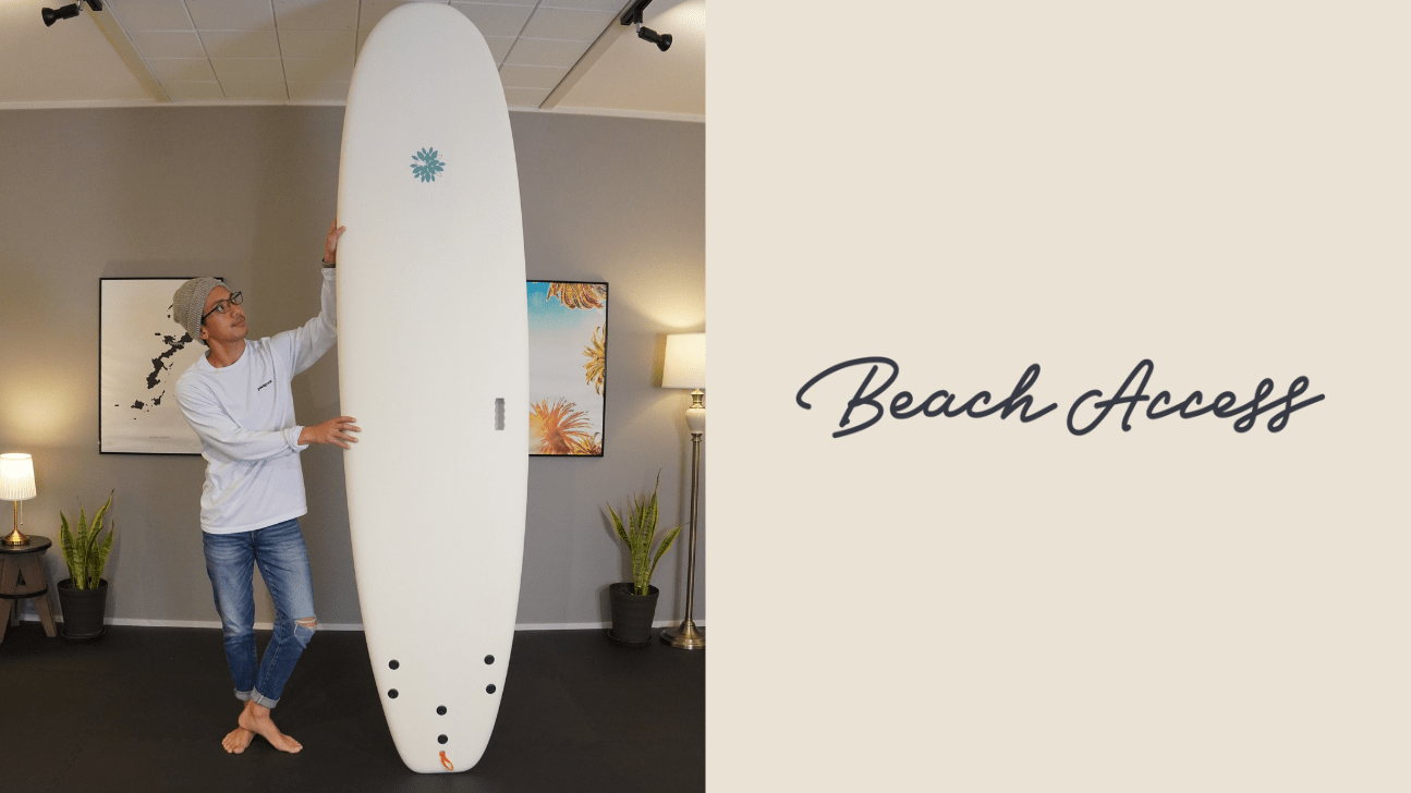 Beach Access ソフトボード 8'0” 66L ミニロング ワックスフリー