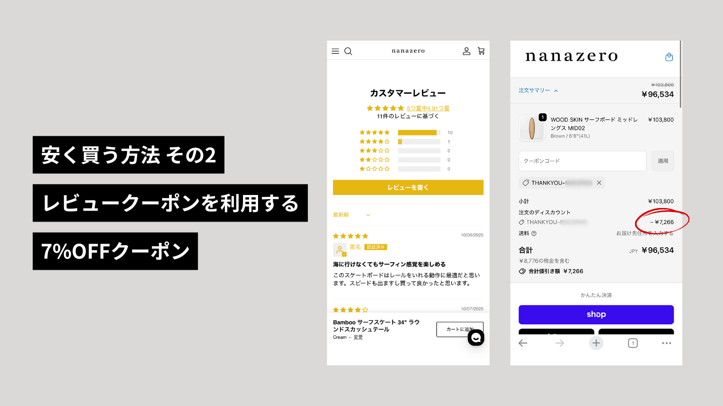 nanazero,レビュー,クーポン,クーポンコード