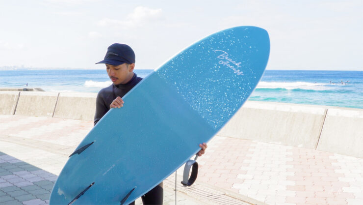 ビーチアクセスソフトボード 6'0" 38L ショートエッグ ワックスフリーモデル