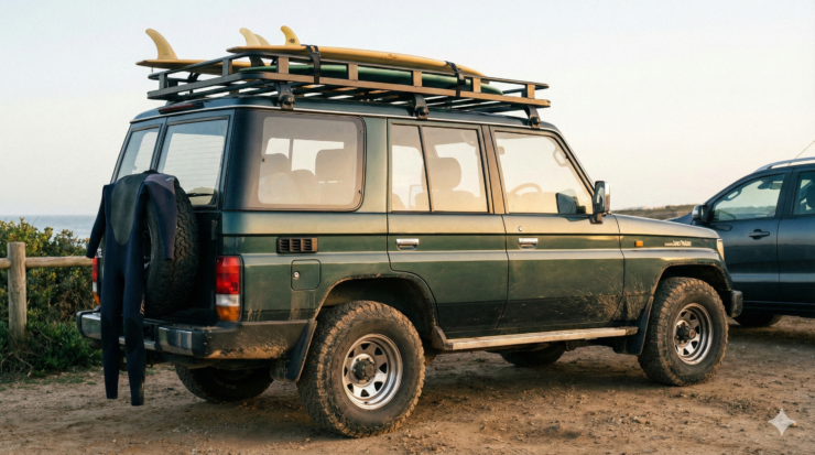 理想のサーファーズカー、ランクルプラド70