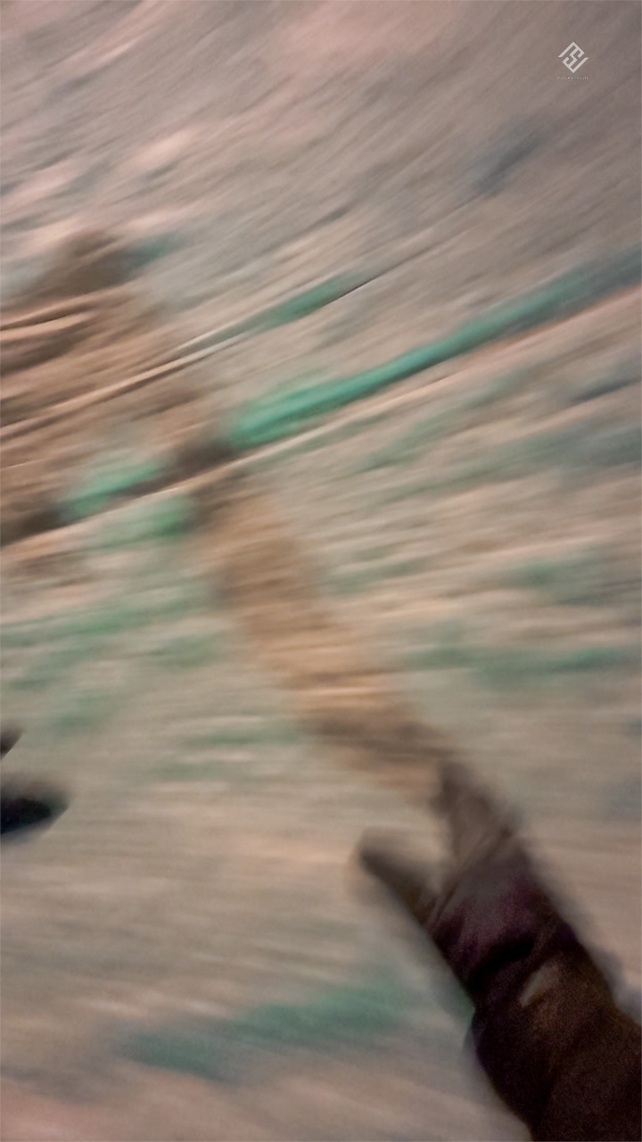 初日のスノーボードは転びまくり